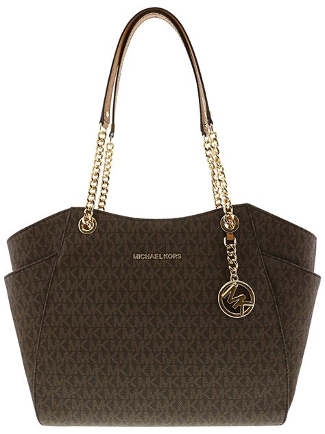 michael kors jet set travel lg x chn shldr tote